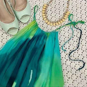 BCBG Max Azria watercolor balloon dress